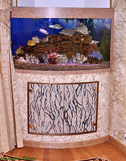 встроенные аквариумы фото