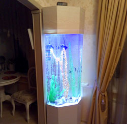 аквариум - башня беленый дуб
